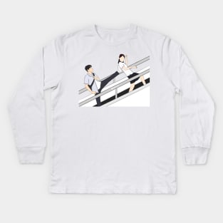 Crash course in romance Kids Long Sleeve T-Shirt